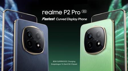 Realme P2 Pro : écran AMOLED 120Hz, puce Snapdragon 7s Gen 2 et charge 80W pour 262$.