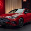 Vue arrière de la nouvelle Mercedes-Benz CLA