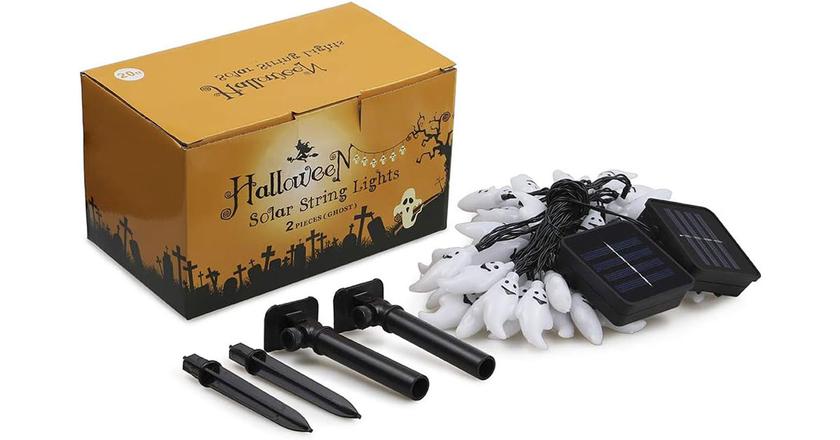 Qunlight Guirlandes lumineuses fantômes meilleures lumières extérieures d'halloween
