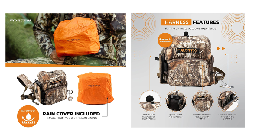 FORTEM harnais de jumelles de chasse