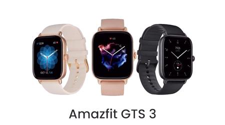 Offre limitée dans le temps : Amazfit GTS 3 sur Amazon avec une réduction de 30