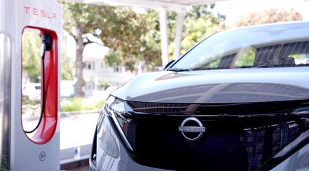 Les conducteurs de Nissan Ariya aux États-Unis pourront se recharger sur le réseau Supercharger de Tesla à partir du 10 décembre.