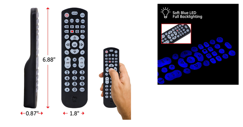 GE télécommande universelle pour smart tv vizio
