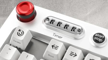 Astrohaus présente Freewrite Wordrunner : un clavier mécanique qui comptabilise le nombre de mots et le temps écoulé.