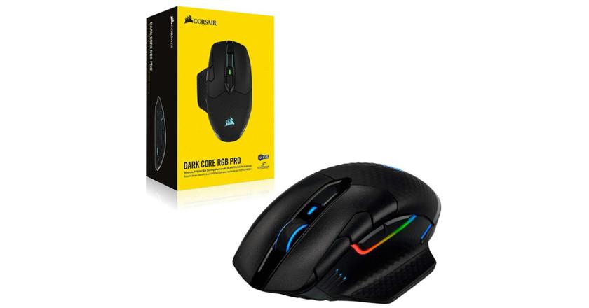 Corsair Dark Core RGB Pro meilleure souris gaming sans câble
