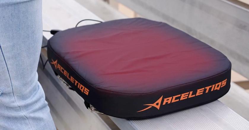 ACELETIQS Coussin chauffant portable Siège de stade