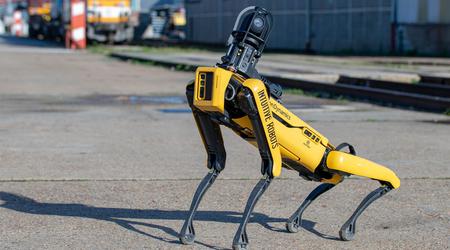 Le chien robot Spot se promène dans les rues de Kiev
