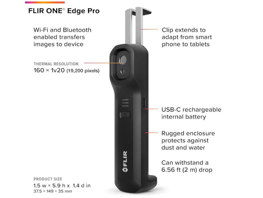 FLIR ONE Edge Pro vision thermique mobile
