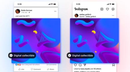 Les NFT peuvent désormais être partagés sur Instagram et Facebook