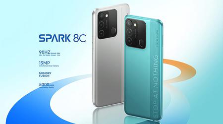 Tecno Spark 8C : écran 90 Hz, batterie 5000 mAh, haut-parleurs compatibles NFC et DTS pour 120 $