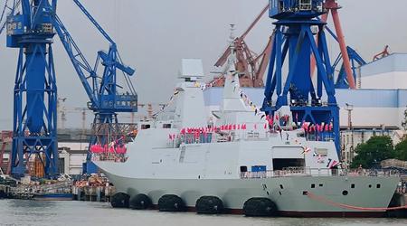 Hudong Zhonghua Shipbuilding a lancé la première frégate électrique à missiles guidés de la classe 054B destinée à la marine chinoise.