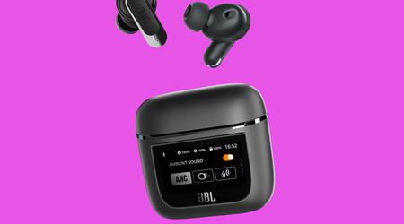 JBL Tour Pro 2 : Bluetooth 5.3, jusqu'à 40 heures d'autonomie et un boîtier à écran tactile de 1,45″.