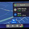 Écran Android Auto avec nouvelle présentation des cartes