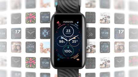 Moto Watch 40 : écran LCD, protection IP67, capteur SpO2, Moto Watch OS et jusqu'à 10 jours d'autonomie pour 65 euros