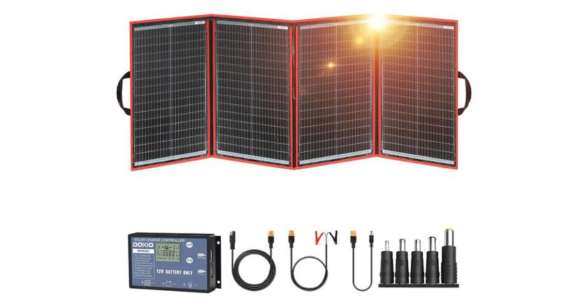 Kit panneau solaire portable pliable DOKIO 220w