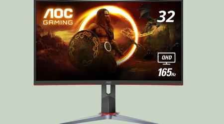 L'AOC CQ32G2S avec un écran incurvé de 32 pouces et une fréquence de 165 Hz est disponible sur Amazon avec une réduction de 30 $.