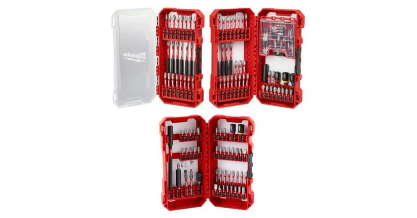 Milwaukee SHOCKWAVE 100-Piece embouts de tournevis de qualité