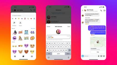 Instagram ajoute des données géographiques en temps réel et des surnoms aux messages personnels