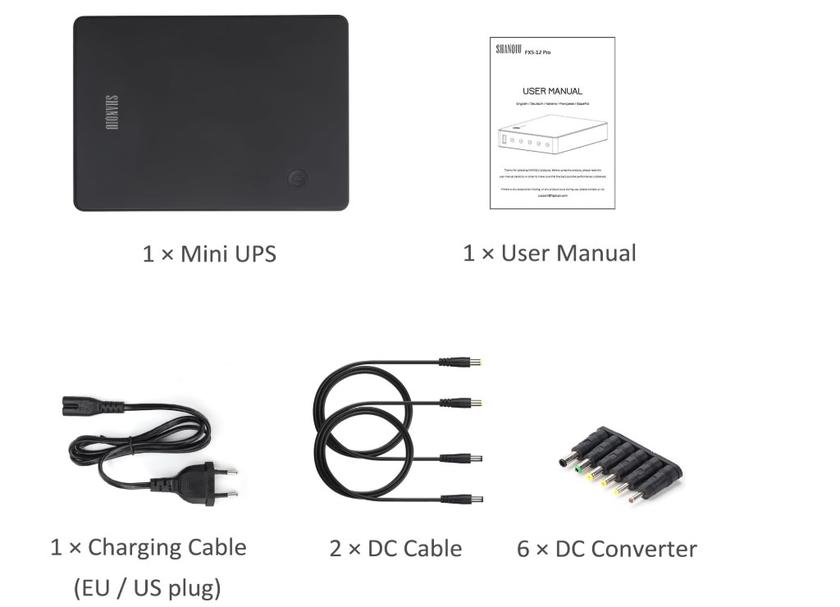Shanqiu 74Wh mini alimentation sans interruption