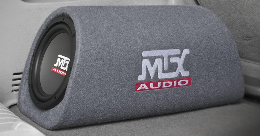 Boîtier de caisson de basses MTX Audio RT8PT pour pneu de secours