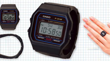 Casio a lancé une collection de mini-montres en forme de bagues