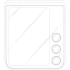 Vue de face du Samsung Galaxy Z Flip 7 avec téléobjectif