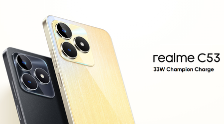 realme C53 - Unisoc T612, écran IPS 90Hz, appareil photo 50 MP et Android 13 à 120