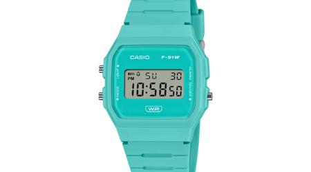 Casio a présenté la nouvelle montre G-Shock F-91WB-2A2 avec une pile d'une durée de 7 ans.