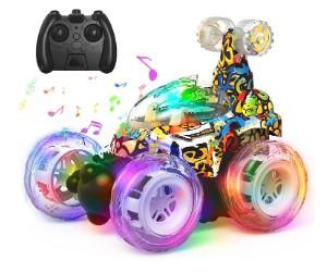 Kizeefun RC Stunt Car avec lumières ...