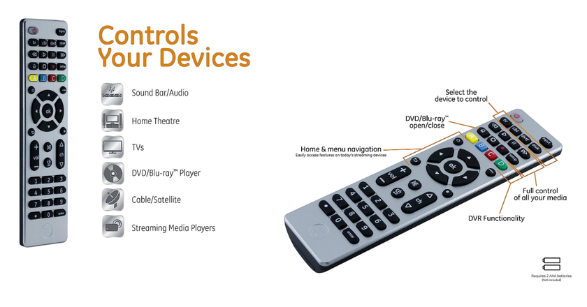 GE Télécommande universelle pour lg smart tv
