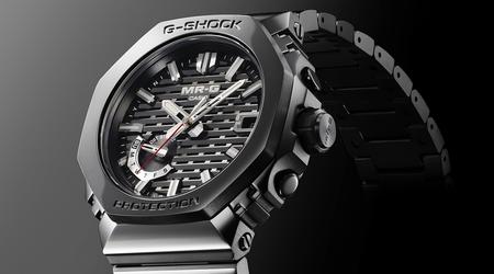 Casio G-Shock MR-G MRG-B2100R débutera en 2025 avec une lunette DLC, un bracelet Dura Soft et des accents dorés.