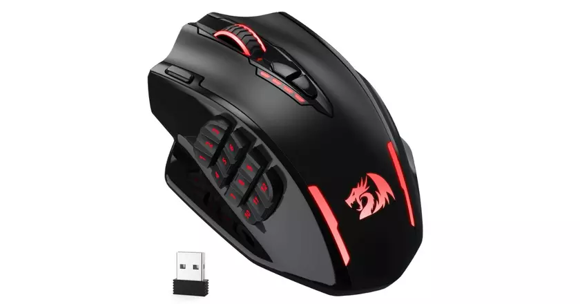 Boutons latéraux de la souris de jeu Redragon M913 Impact Elite