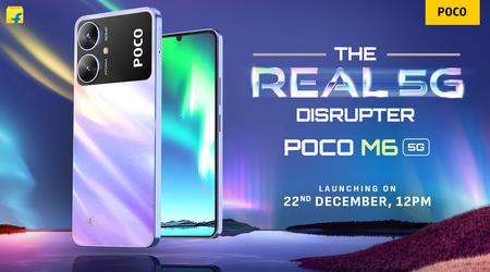 Xiaomi dévoilera le 22 décembre le smartphone économique POCO M6 5G