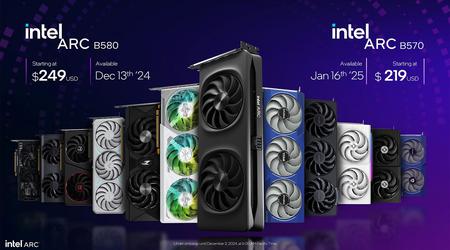 Intel a présenté les cartes graphiques Arc B580 et B570 basées sur l'architecture GPU Xe2 Battlemage.