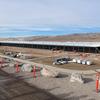 Travaux de construction à l'usine Tesla Semi