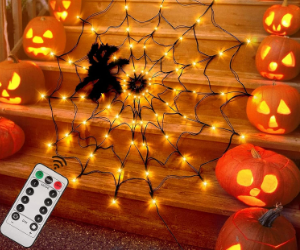 Lumières d'araignée d'Halloween