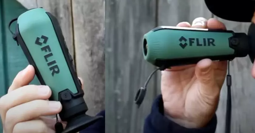 Monoculaire thermique FLIR Scout TK monté sur casque