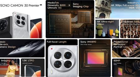 Tecno dévoile officiellement le nouveau smartphone Camon 30 Premier avant son lancement en mai