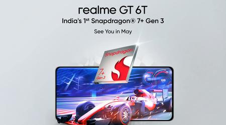 C'est officiel : le realme GT 6T équipé d'une puce Snapdragon 7+ Gen 3 fera ses débuts en mai