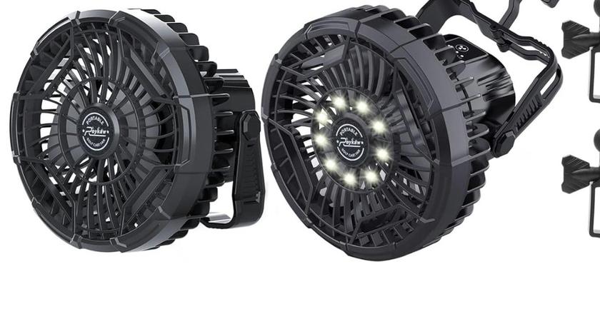 Roykaw ventilateur rechargeable pour golf cart