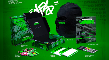 Cagoule, autocollants et marqueurs : annonce de Need For Speed : Unbound - Collector's Edition, prix $150