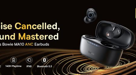 Baseus Bowie MA10 : casque TWS avec ANC hybride et jusqu'à 140 heures d'autonomie pour moins de 30 euros