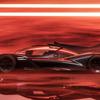 La voiture de sport Genesis GMR-001 lors de la cérémonie de lancement