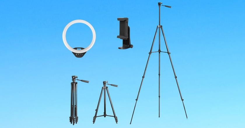 UBeesize Ring Light Support meilleur trépied pour enregistrement vidéo