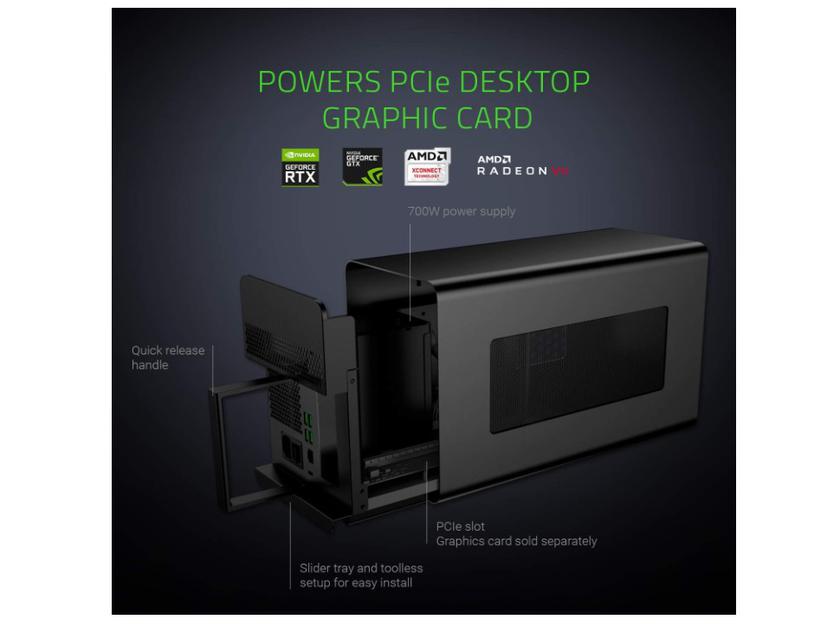 Boîtier externe pour carte graphique Razer Core X Chroma