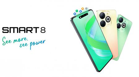 Infinix Smart 8 - UNISOC T606, écran LCD 90Hz, Android 13 et appareil photo 13MP au prix de 100