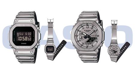Casio pourrait annoncer les nouvelles montres métalliques G-Shock GM-2100YM-8A et GM-5600YM-8 dotées des fonctions Tough Solar et de résistance à l'eau.
