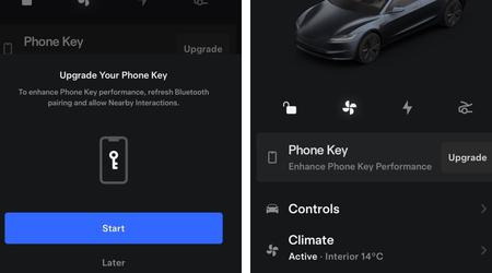 Tesla va ajouter la prise en charge de la bande ultralarge à son application Android