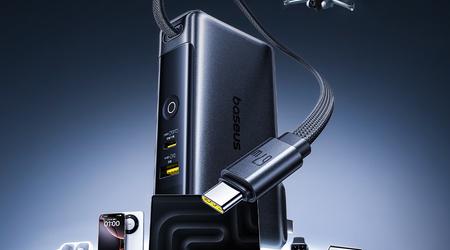 Baseus présente une banque d'alimentation Super Charge de 10 000mAh avec un support de 67W et un câble intégré