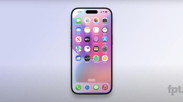 L'interface d'iOS 19 avec des icônes ...